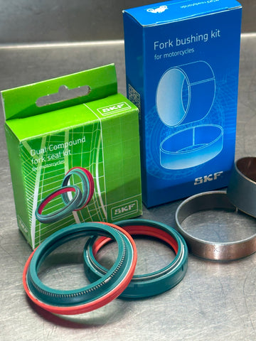 Maximum Performance WP 48mm Fork Rebuild Kit - Dual Compound SKF Seals, SKF Precision Bushings and Stainless Snap Rings